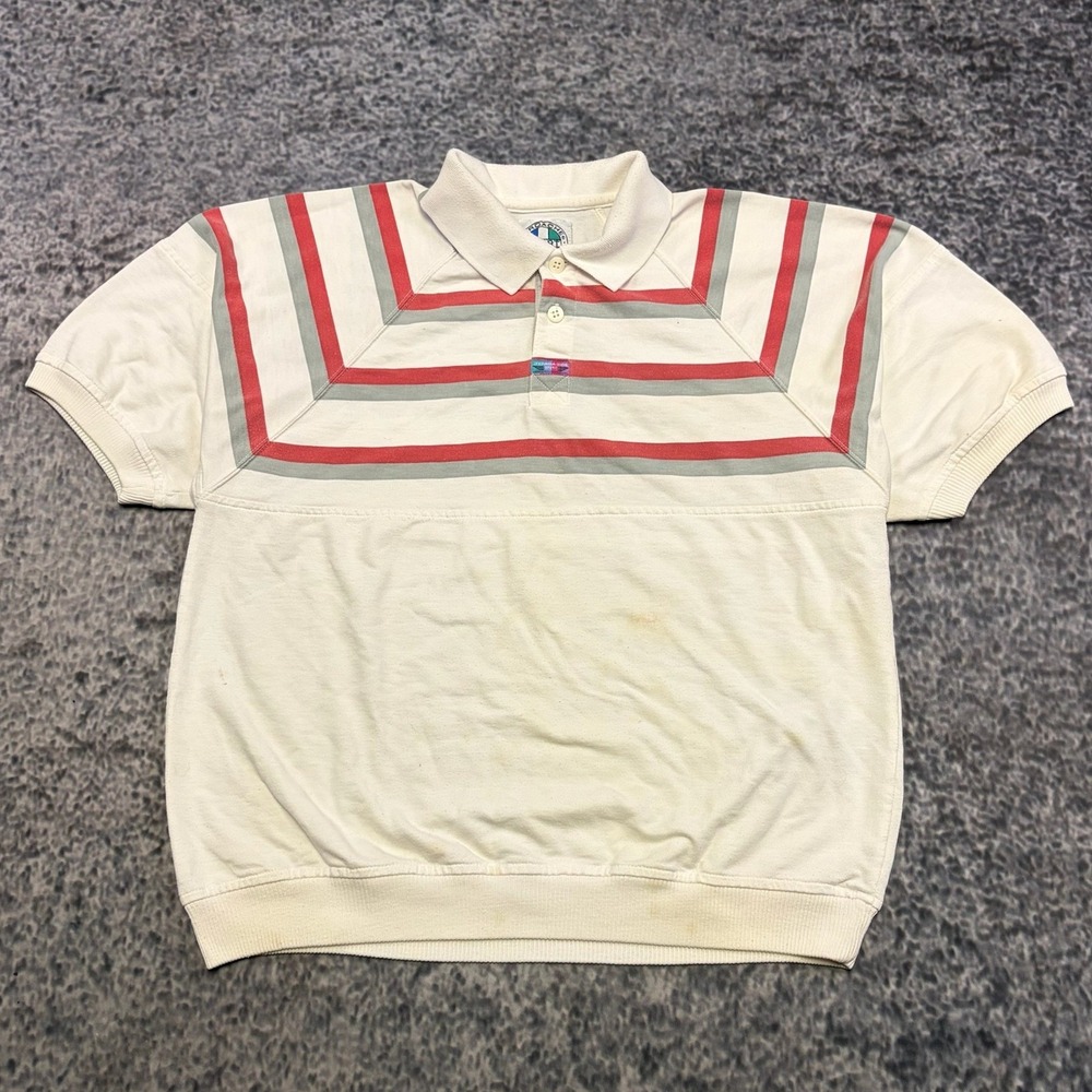 VTG 80s Jordache Polo Shirt Mens Small White Classic Preppy Mob
